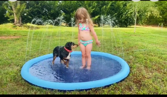 Diversión Acuática 360- piscina con chorritos para niños y mascotas