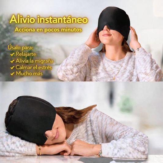 Gorro de Gel para Alivio de Migraña, Estrés y Dolor de Cabeza