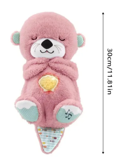 Peluche Nutria Sensorial con Respiración Realista (Gris O Rosa)