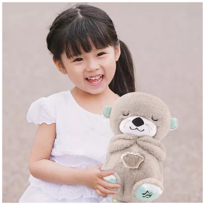 Peluche Nutria Sensorial con Respiración Realista (Gris O Rosa)